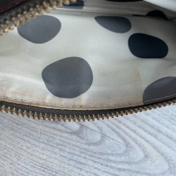 kate spade Gray Leather Crossbody Purse Twistlock Closure - Picture 13 of 13